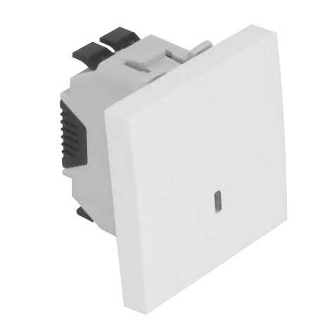 Rocker Switch with Independent Pilot Lamp (12V) - 2 Modules